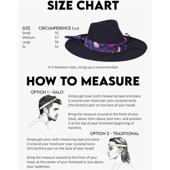 Lack Of Color Melodic Hat Fedora Wool Felt Classic Retro Boho Black Medium NWT - Picture 6 of 13